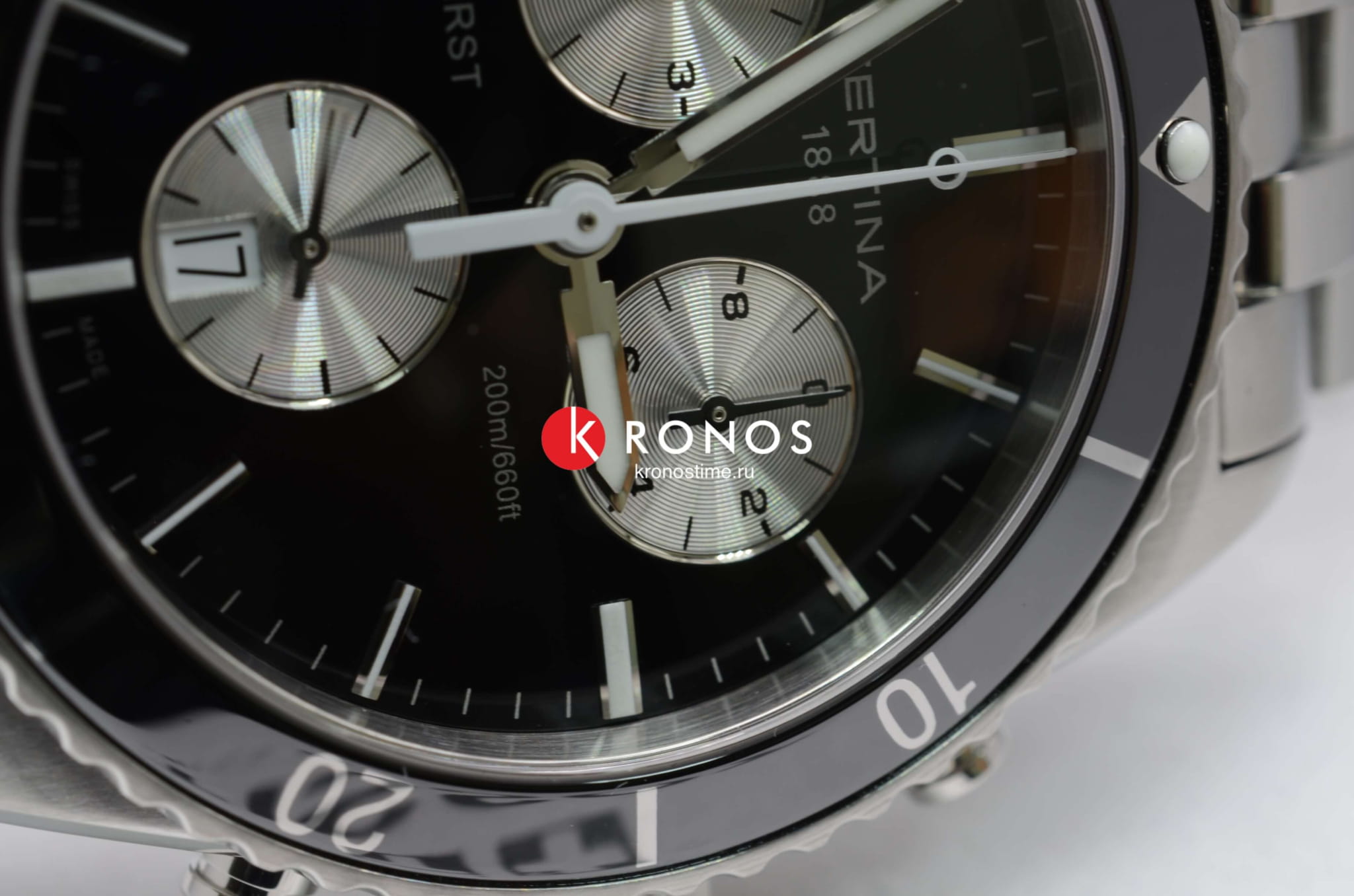 Certina Certina DS First C014.417.11.051.01 мужские часы черный циферблат на запястье